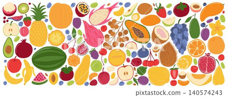 Big set of fruits Big set of fruits 140574243