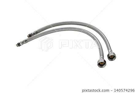 Flexible hoses for connecting water taps. Plumbing equipment. Flexible hoses for connecting water taps. Plumbing equipment. 140574296