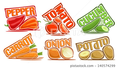 Vector Vegetable Set 140574299