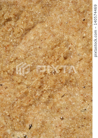 Close up texture of toasted breadcrumbs in oil 140574469