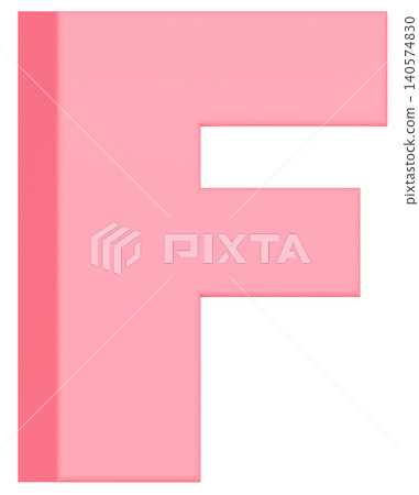 3D材質_字母_F_粉紅色 3D材質_字母_F_粉紅色 140574830