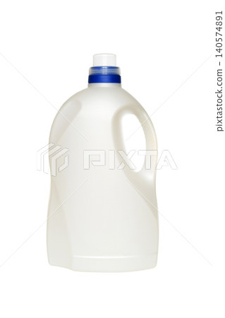 matte white plastic canister with a blue lid matte white plastic canister with a blue lid 140574891