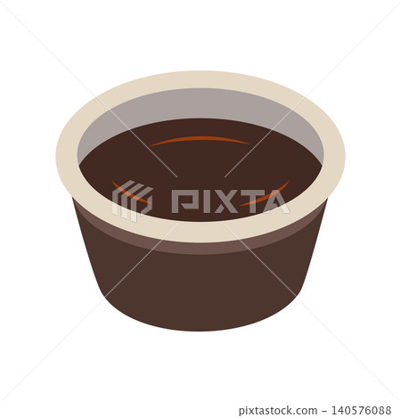flat illustration of soy sauce container flat illustration of soy sauce container 140576088