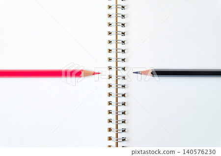 Pencil on spiral-bound book note ,education concept. Pencil on spiral-bound book note ,education concept. 140576230