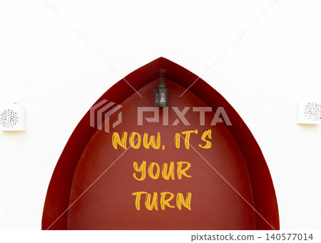 Now it's your turn words symbol. Concept words Now it's your turn on beautiful red wall. Beautiful white wall background. Business Now it's your turn motivational support concept Copy space Now it's your turn words symbol. Concept words Now it's your turn on beautiful red wall. Beautiful white wall background. Business Now it's your turn motivational support concept Copy space 140577014