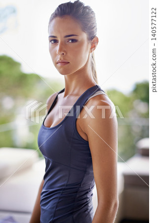 Woman, exercise and portrait for fitness and wellness in outdoor for workout, training and health in yoga vest. Young person or athlete for sport and energy with strength in gym and cardio for strong Woman, exercise and portrait for fitness and wellness in outdoor for workout, training and health in yoga vest. Young person or athlete for sport and energy with strength in gym and cardio for strong 140577122