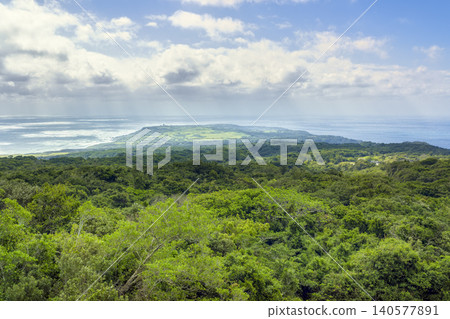 View of the forests of Kenting, Pingtung County, Taiwan, and the Eluanbi and Bashi Channel / Kenting, Taiwan View of the forests of Kenting, Pingtung County, Taiwan, and the Eluanbi and Bashi Channel / Kenting, Taiwan 140577891