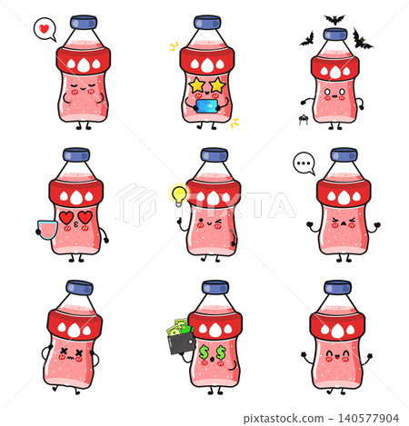 Cute pink drink bottle activity collection 140577904