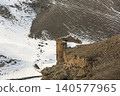 Ancient Monastery of the Hripsimian Virgins on a steep cliff over Arpachay river canyon in Ani, Turkey Ancient Monastery of the Hripsimian Virgins on a steep cliff over Arpachay river canyon in Ani, Turkey 140577965