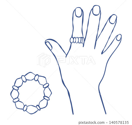 Sensory Acupressure Finger Ring. Spiky Fidget Toy on Human Hand for Anxiety Relief. Hand Drawn Line Art. Tactile Massaging Spring Roller Ring Set for Kids, Adults Attention Focus. Vector Illustration. Sensory Acupressure Finger Ring. Spiky Fidget Toy on Human Hand for Anxiety Relief. Hand Drawn Line Art. Tactile Massaging Spring Roller Ring Set for Kids, Adults Attention Focus. Vector Illustration. 140578135