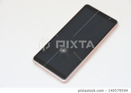 Smartphone with screen broken Smartphone with screen broken 140579594
