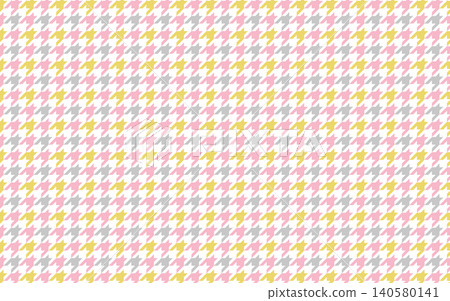 Seamless, colorful, and stylish Japanese pattern. Houndstooth. 140580141