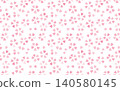 Seamless, colorful, and stylish Japanese pattern. Small cherry blossom design. 140580145