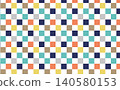 Seamless, colorful, and stylish Japanese pattern. Ichimatsu (checkerboard) pattern. 140580153
