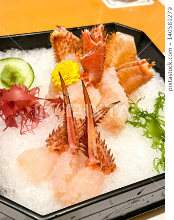 Fresh hairy crab sashimi from Hokkaido Fresh hairy crab sashimi from Hokkaido 140581279
