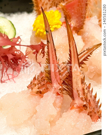 Fresh hairy crab sashimi from Hokkaido Fresh hairy crab sashimi from Hokkaido 140581280