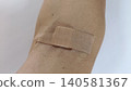 Arm with bandaid 140581367