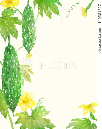 水彩苦瓜畫框 水彩苦瓜畫框 140581727