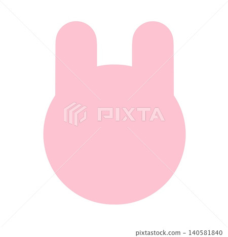 Simple rabbit silhouette illustration material Simple rabbit silhouette illustration material 140581840
