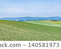 Early summer in Hokkaido: Blue skies and fields (image) 140581973