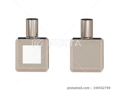 3D mockup material for perfume bottles (set of 2: with and without labels) 3D mockup material for perfume bottles (set of 2: with and without labels) 140582749