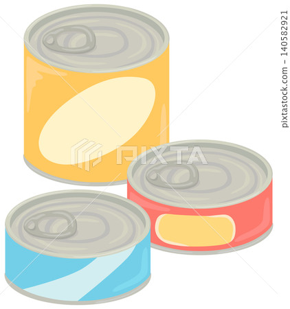 罐頭食品簡圖(向量圖) 罐頭食品簡圖(向量圖) 140582921