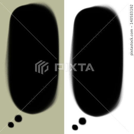 用於記錄想法的對話框框架 - 手繪插圖素材 用於記錄想法的對話框框架 - 手繪插圖素材 140583192
