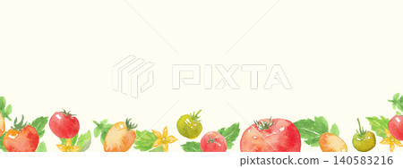 Watercolor Tomato Frame Watercolor Tomato Frame 140583216
