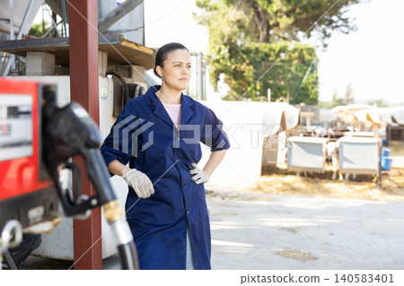 Portrait of a Woman on a Farm Portrait of a Woman on a Farm 140583401