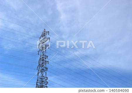 blue sky and tower blue sky and tower 140584090