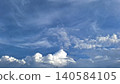 Blue sky with white cumulus clouds texture for weather background and nature photography 140584105