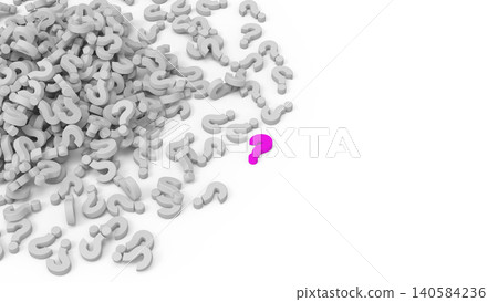 A collection of abstract question marks representing solutions or differentiation, on a white background, for presentation cover pages. A collection of abstract question marks representing solutions or differentiation, on a white background, for presentation cover pages. 140584236