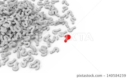 A collection of abstract question marks representing solutions or differentiation, on a white background, for presentation cover pages. A collection of abstract question marks representing solutions or differentiation, on a white background, for presentation cover pages. 140584239