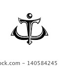 TW LETTER HUMAN anchor logo vector icon  design,for branding identity 140584245
