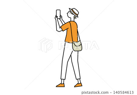 拍與智能手機的婦女一張照片 拍與智能手機的婦女一張照片 140584613
