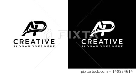 AP or PA initial letter vector logo design concept AP or PA initial letter vector logo design concept 140584614