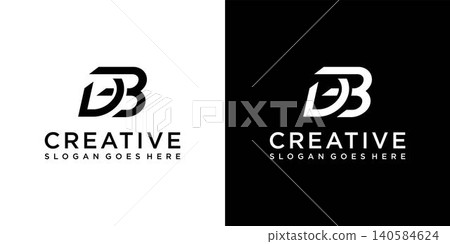 DB or BD initial letter logo design vector DB or BD initial letter logo design vector 140584624