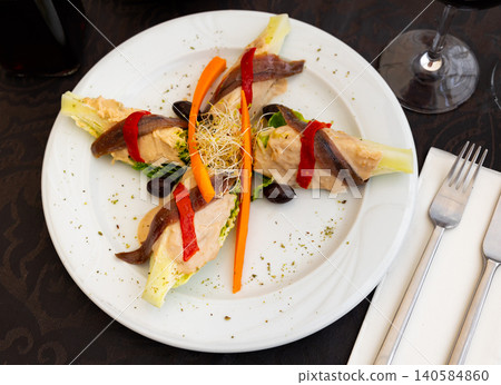 Tudela-style sprouts served on table Tudela-style sprouts served on table 140584860