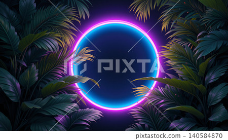 tropical neon background tropical neon background 140584870