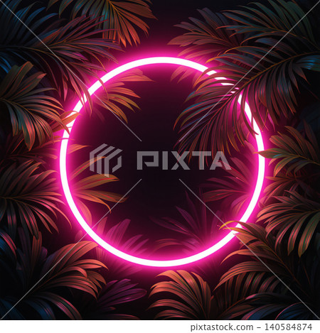 tropical neon background 140584874