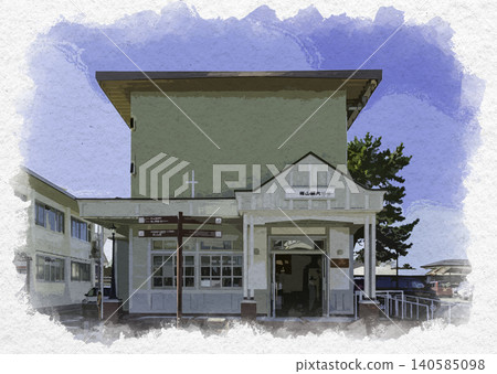 丹波筱山水彩畫,兵庫縣丹波筱山市筱山觀光資訊中心 丹波筱山水彩畫,兵庫縣丹波筱山市筱山觀光資訊中心 140585098