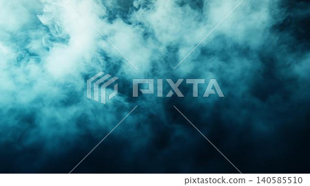 abstract smoke on blue background 140585510