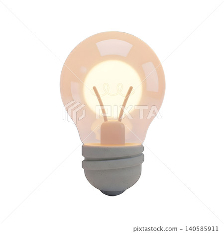 3D Render of a Light Bulb on a Black Background 3D Render of a Light Bulb on a Black Background 140585911