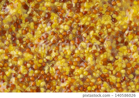 全麥芥末醬的特寫鏡頭 全麥芥末醬的特寫鏡頭 140586026