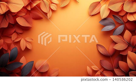 paper art of floral frame paper art of floral frame 140586202
