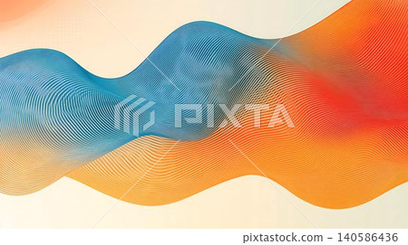 glowing abstract wave on dark, shiny motion glowing abstract wave on dark, shiny motion 140586436