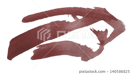 brown brush isolated on transparent background brown watercolor brown brush isolated on transparent background brown watercolor 140586825