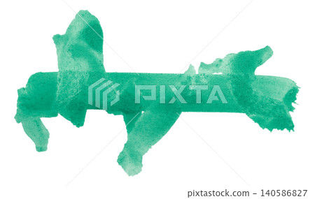 green brush isolated on transparent background green watercolor green brush isolated on transparent background green watercolor 140586827