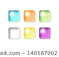 Translucent water droplet button set (Lemon Squash, Grape, Soda) - Rounded Square 140587002