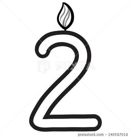 Out line Birthday candle numbers featuring zero to nine doodle style cute ,Decoration for card and coloring book. Out line Birthday candle numbers featuring zero to nine doodle style cute ,Decoration for card and coloring book. 140587018